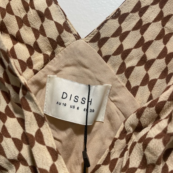 Dissh Choc Wheat Geo Dress - Picture 4 of 6